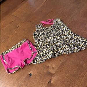 Rick rack ruffles dice 4t two piece girls outfit